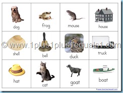 Rhyming Words PowerPoint & Printables - 1+1+1=1